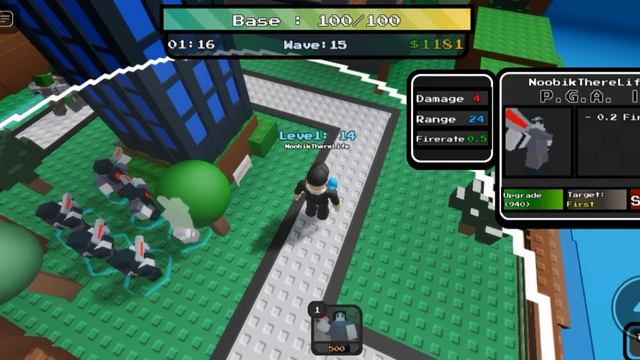 How to solo farm strategy 4k coins and 2600 exp per hour Roblox Pixel World Defenders смотреть онлайн