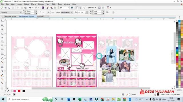 FREE DOWNLOAD 3 DESAIN TEMPLATE KALENDER 2023 FORMAT CORELDRAW смотреть онлайн