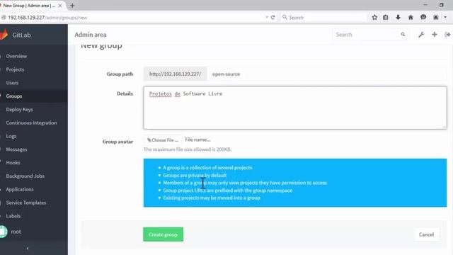 Como gerenciar projetos, usuários, grupos e permissões no GitLab смотреть онлайн