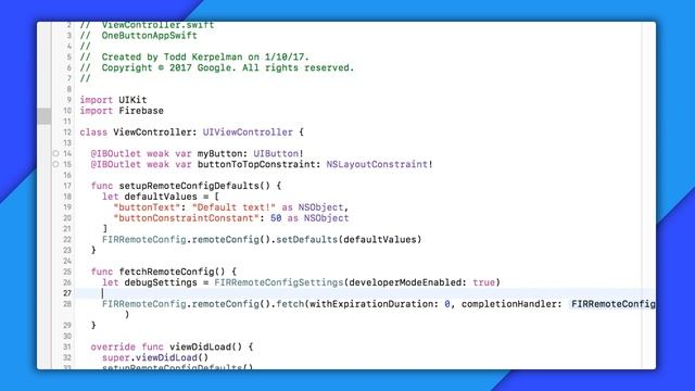 Getting Started with Firebase Remote Config on iOS: Swift Version - Firecasts смотреть онлайн