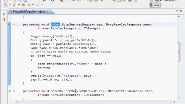 Java Web Programming with Eclipse: Wiki Application, Unpublish Page смотреть онлайн