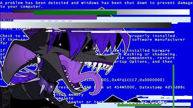 Windows 7 // COLLAB // MEME animation// horror warning 14+ // смотреть онлайн