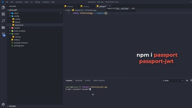 Learn Mern Stack 3 - Protected routes using jwt & passport смотреть онлайн