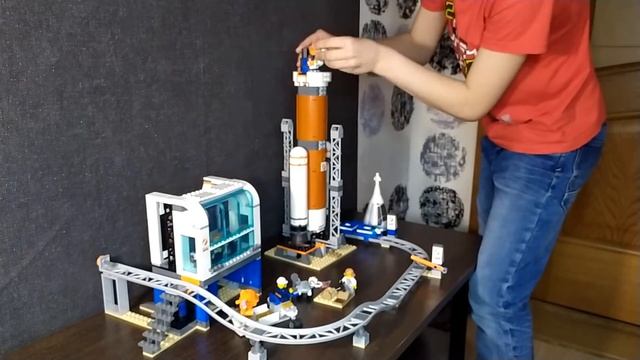 Конструктор LEGO city космическая ракета и пункт управления запуском! смотреть онлайн