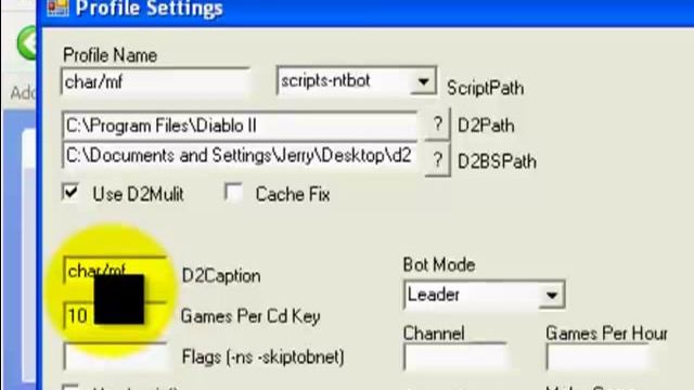 D2BS OOG Setup смотреть онлайн