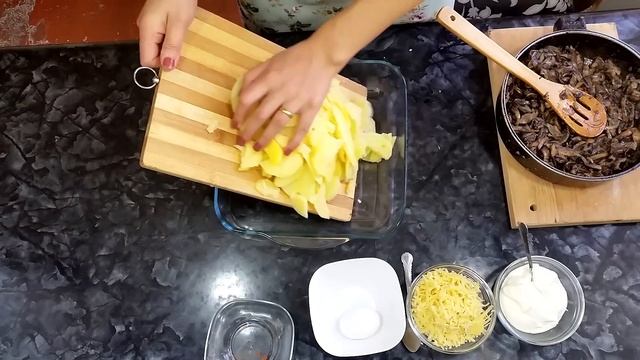 Картофельная запеканка с грибами-Ани Кухня! смотреть онлайн