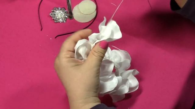 DIY Easy Fabric Flower, One strip of Fabric, Tutorial, DIY смотреть онлайн