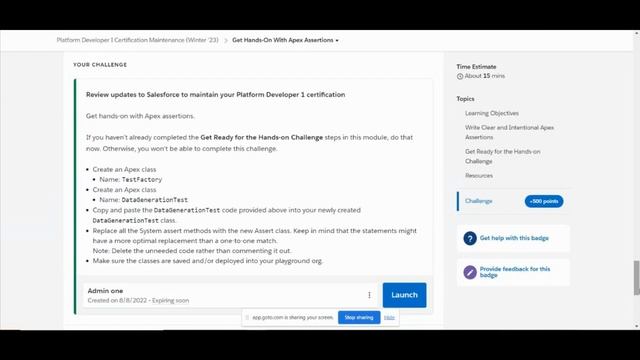 Platform Developer I Certification Maintenance (Winter '23) Solution | pd1 Winter 23 смотреть онлайн