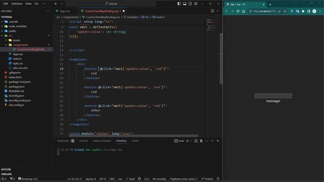 Two-way data binding in vue3 - SFC and Typescript | Frontend with Ryan смотреть онлайн