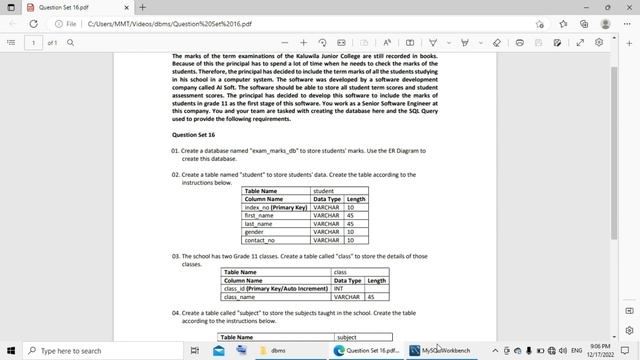 Question session 16 | how to create a Normalized ER Diagram using MySQL Workbench смотреть онлайн