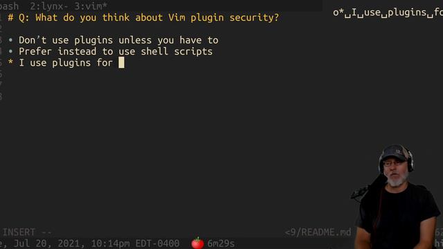 Q: What do you think about Vim plugin security? смотреть онлайн
