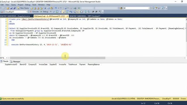 Business ERP Part 53 Purchases and Sales History Store Procedure in Database ASP.NET MVC смотреть онлайн