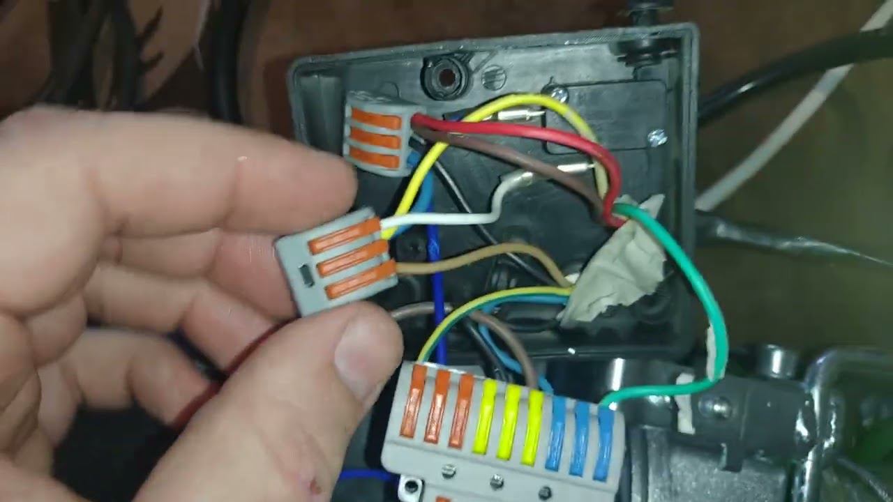 Подключение китайского 8-ми кнопачного д/у к обычному тельферу.