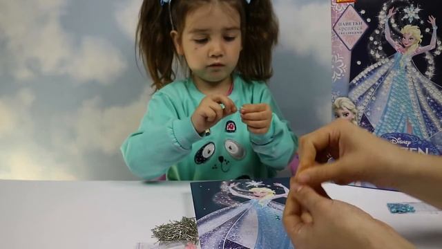 ✪FROZEN ЕЛЬЗА ДЕЛАЕМ КАРТИНКУ ИЗ ПАЙЕТОК смотреть онлайн