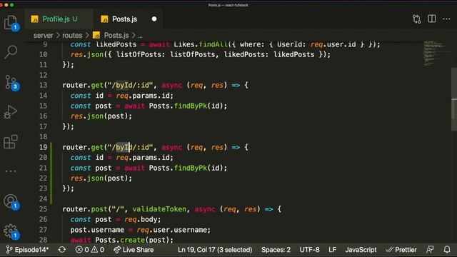 Full Stack Web Development Course [15] | ReactJS, NodeJS, MySQL - Profile Page смотреть онлайн