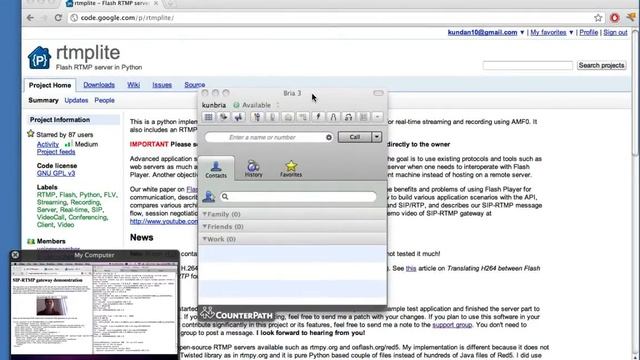 SIP-RTMP gateway for H.264 video смотреть онлайн