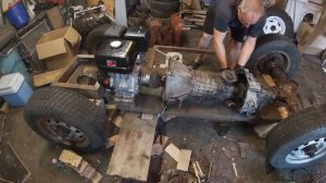 минитрактор самодельный как соединить коробку с мотором