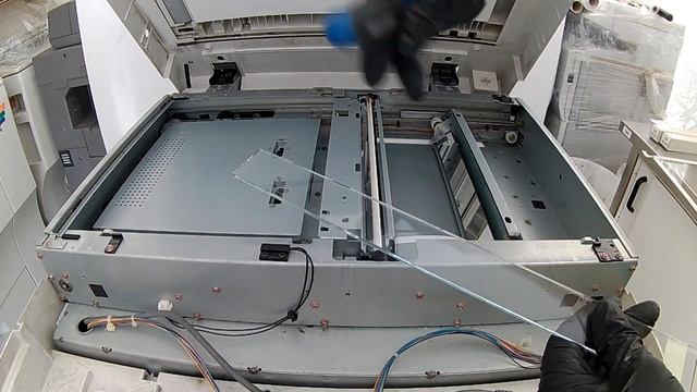 XEROX WorkCentre Scanner Unit & removing the Glass смотреть онлайн