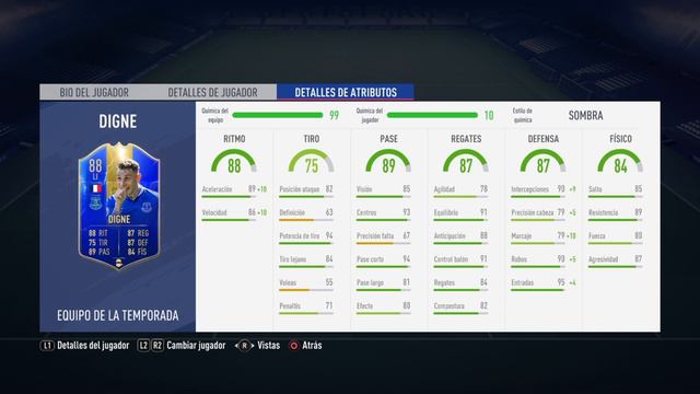 Lucas Digne Y Rice Tots, Mirando Sus Stats Fifa 19.