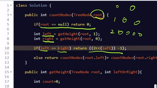 LeetCode 222. Count Complete Tree Nodes | Java | DFS смотреть онлайн