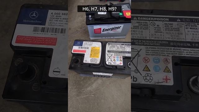 What replacement car battery for your Mercedes Benz? AGM battery size H6, H7, H8 or H9? смотреть онлайн
