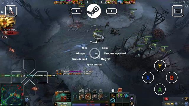 Playing Dota 2 on Mobile with Steam Link смотреть онлайн