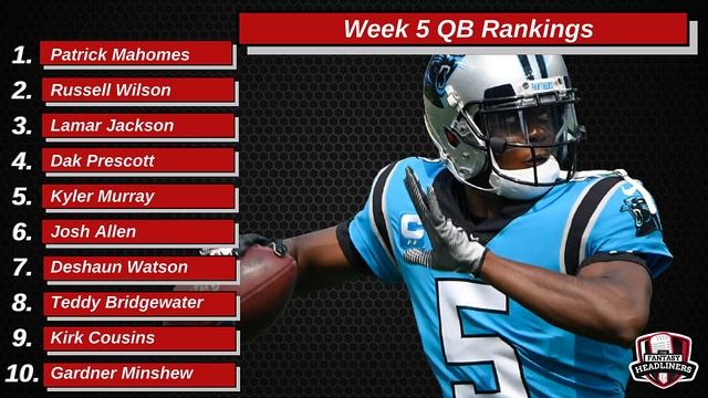 2020 Fantasy Football Rankings - Top 20 Quarterbacks in Fantasy Football - Week 5 смотреть онлайн