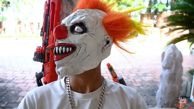MASK Nerf War : Alpha Girl Nerf Guns Fight Crime Group XICMAN Mask Brutal Underworld смотреть онлайн
