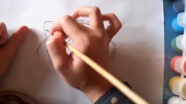 Рисуем тигра гуашью. Ридель Алиса. 5 класс. смотреть онлайн