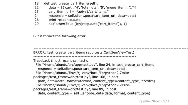Django : DRF test client unable to post list of JSON смотреть онлайн