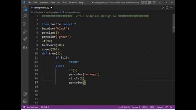 python turtle graphics tutorial || #design62 || Python graphics смотреть онлайн