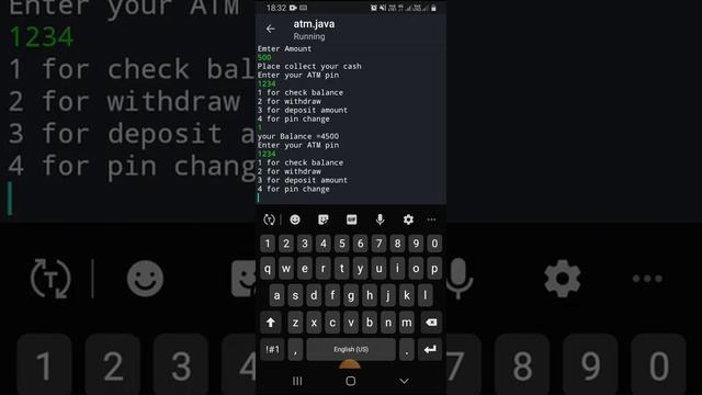 ATM code in java using if else switch and while loop. смотреть онлайн