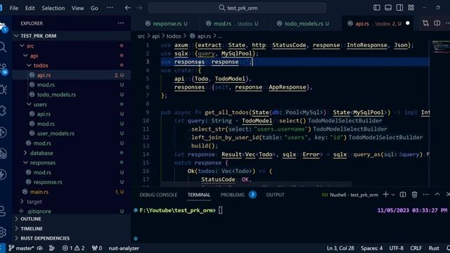 PRKORM : Modern ORM for MySQL in Rust #rust #mysql смотреть онлайн