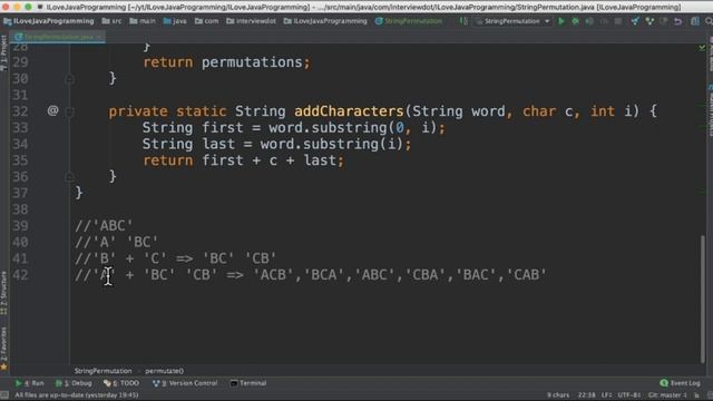 Java How To Permute A String - Generate All Permutations Of A String | InterviewDOT смотреть онлайн