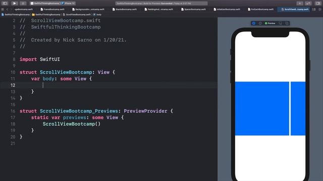 Implementing a ScrollView in SwiftUI | Bootcamp #15 смотреть онлайн