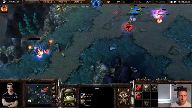 Tak3r Warcraft 3 Ladder #004 - "Bloodlust Taurens" - ORC vs HU смотреть онлайн