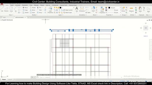 Tekla Structural Designer Tutorial || How to make CAD File/DXF File For Import|| Importing Gridline смотреть онлайн