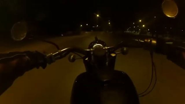 Ночной прохват. Мотоцикл Днепр/Night trip. Motorcycle Dnipro. смотреть онлайн