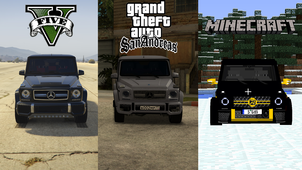 GTA 5 против GTA SAMP против Маинкрафта.  Эксперементы в играх