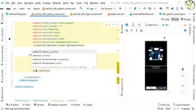 Modern Splash Screen and Login Screen Design Android Studio 2021 || Tutorial in Hindi смотреть онлайн