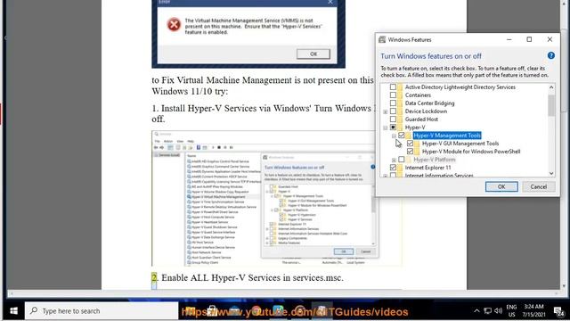 Fix Virtual Machine Management is not present on this machine in Windows 11/10 смотреть онлайн