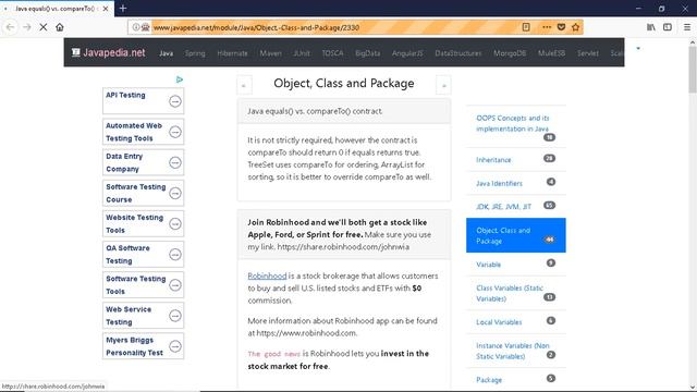 Java equals() vs. compareTo() contract.
| javapedia.net смотреть онлайн