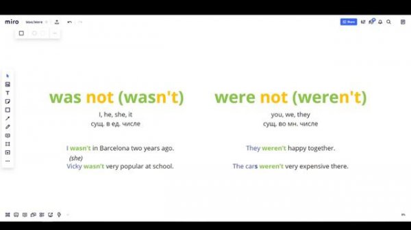 12/18 Глаголы was/were (Past Simple - Beginner)