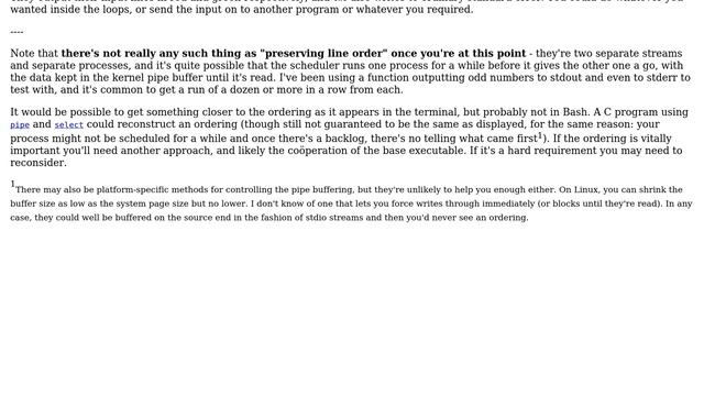 Unix & Linux: Redirecting stderr and stdout separately to a function in a bash script смотреть онлайн