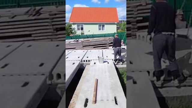Завезли плиты перекрытия цоколя 🏡 смотреть онлайн