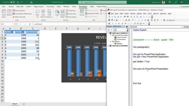 How to create a PPT presentation using Excel VBA смотреть онлайн