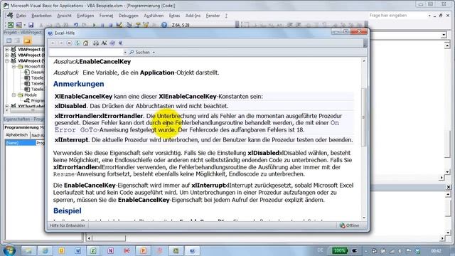 Excel # 332 - VBA-Prozeduren unterbrechen - EnableCancelKey смотреть онлайн