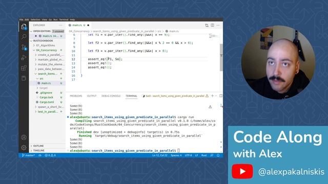 Rust Cookbook: Search items using given predicate in parallel смотреть онлайн