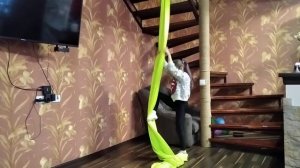 1 видео урок на воздушных полотнах