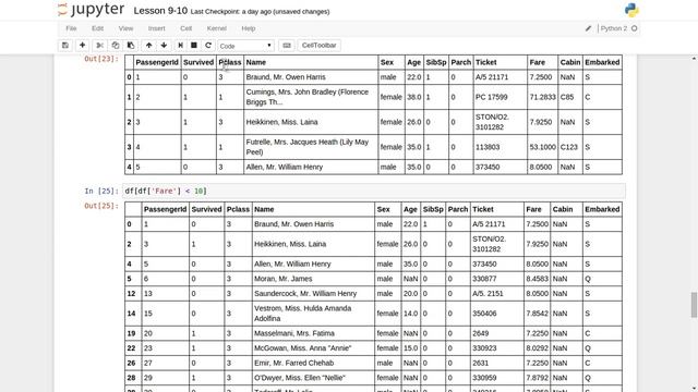 Data analysis with python and Pandas - Select Row, column based on condition Tutorial 10 смотреть онлайн